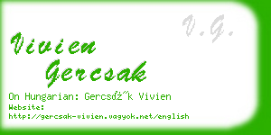 vivien gercsak business card